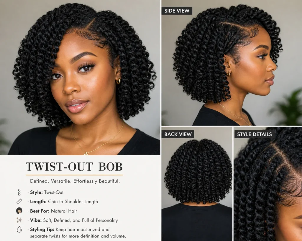 Twist-Out Bob Style