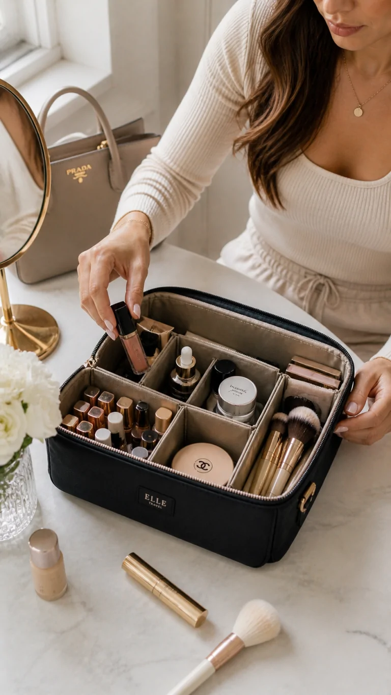 Herschel Supply Co. Makeup Bag with Compartments