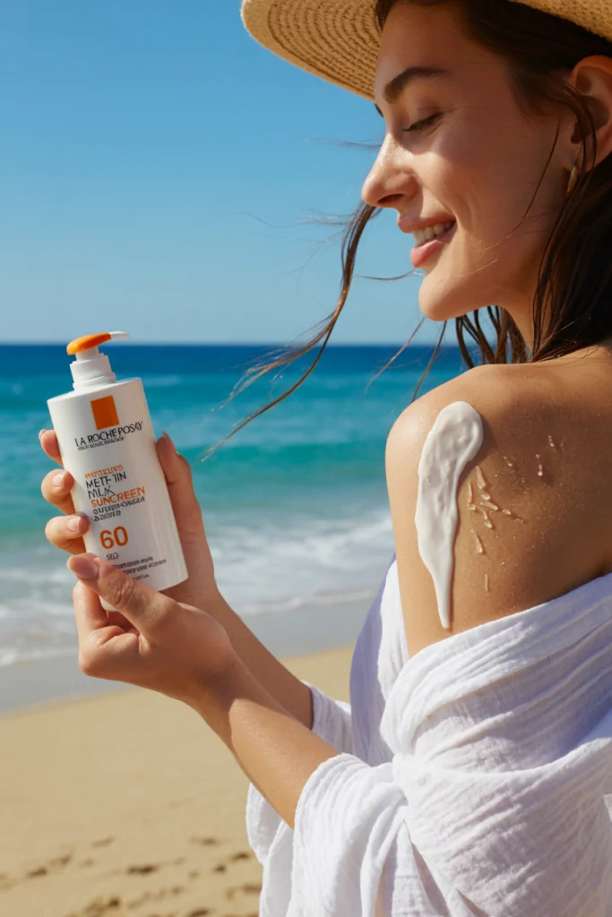 Apply La Roche-Posay Anthelios Melt-in Milk Sunscreen SPF 60 every morning