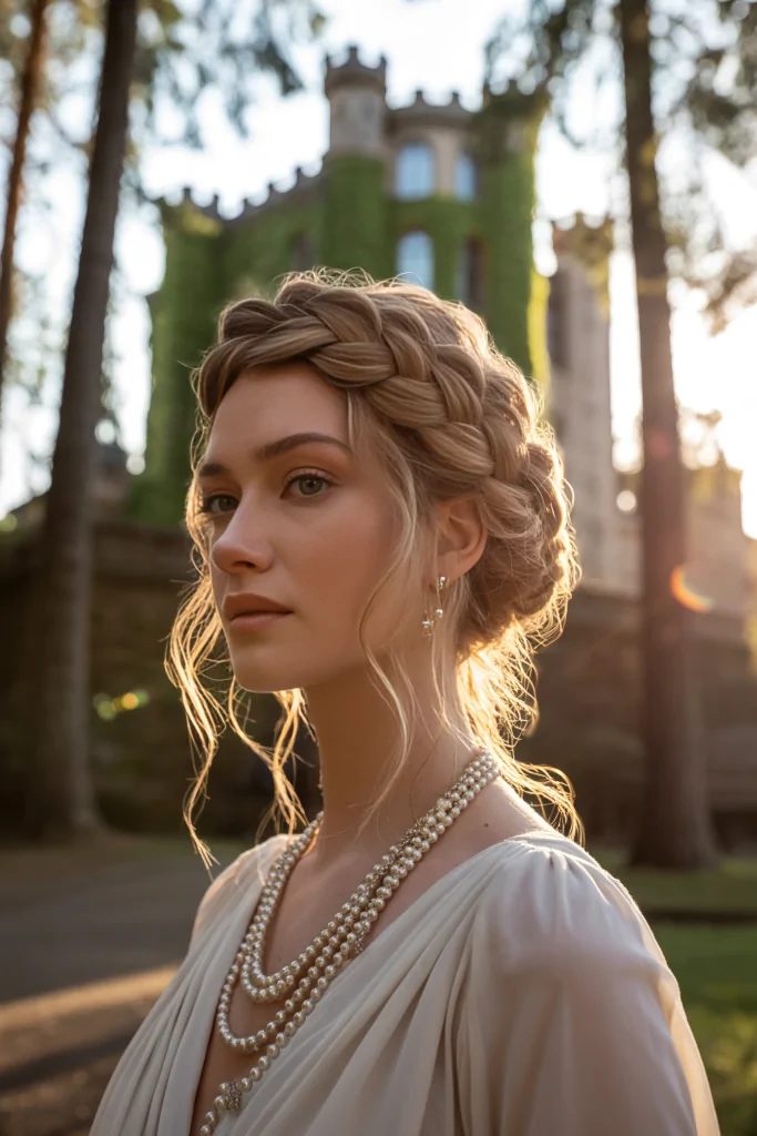 Braided Crown Updo