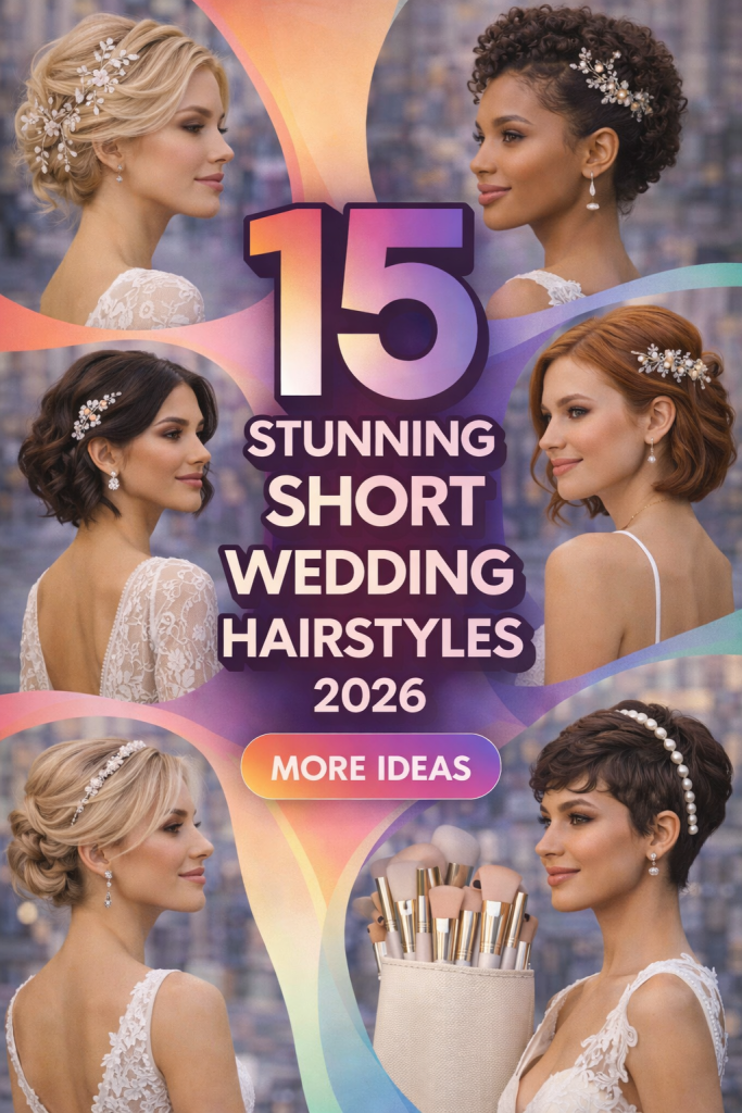15 Stunning Short Wedding Hairstyles