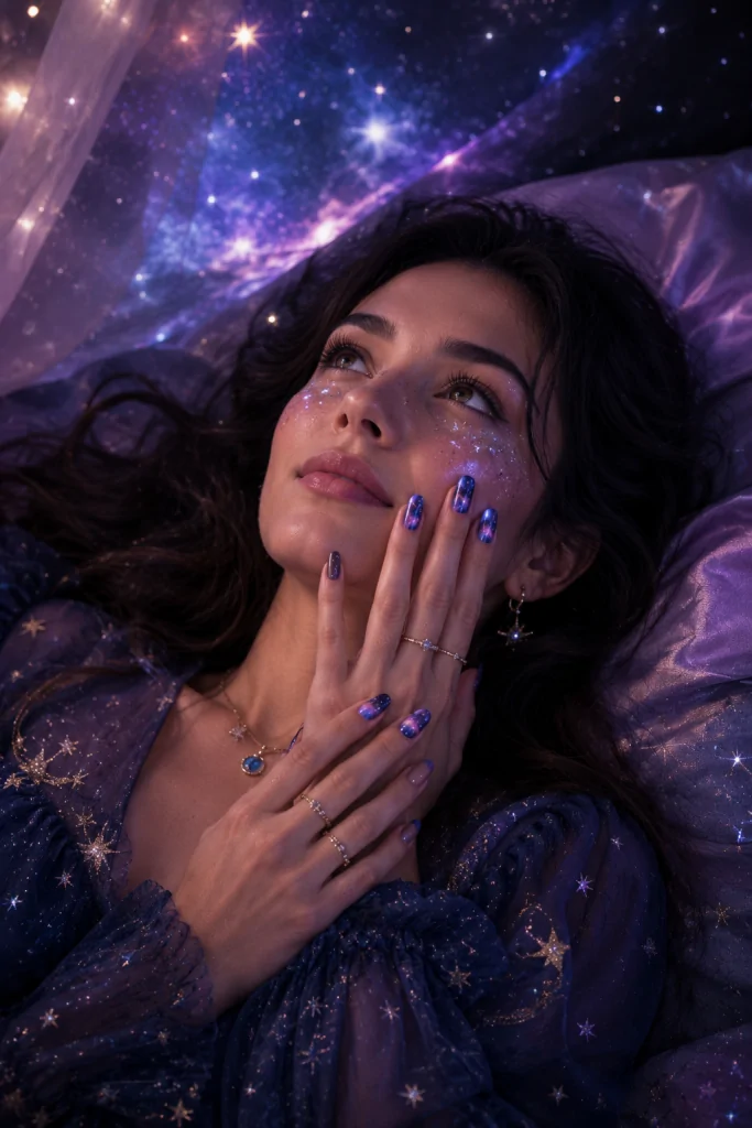 Cosmic Display Nails