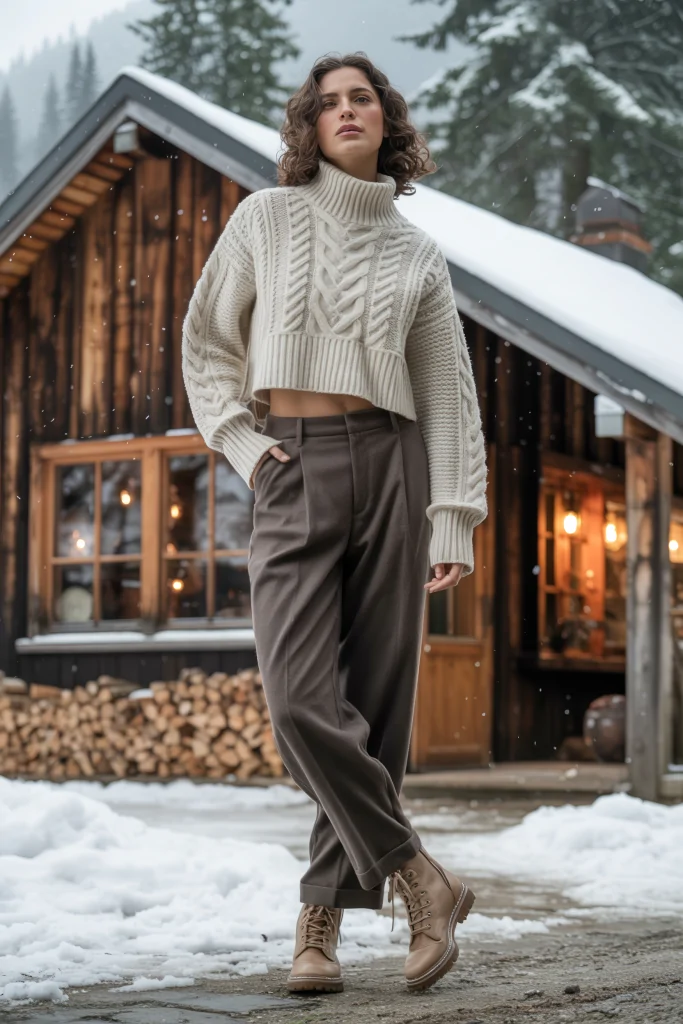 Cropped Knit Sweaters