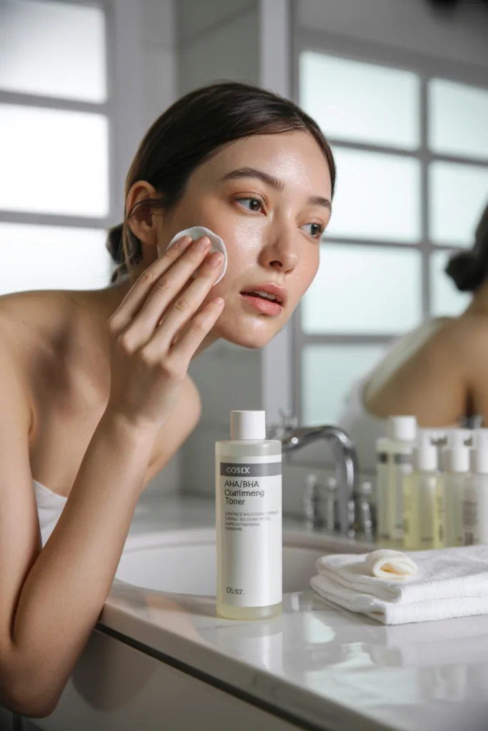 Exfoliate Gently Using Cosrx AHA/BHA Clarifying Treatment Toner