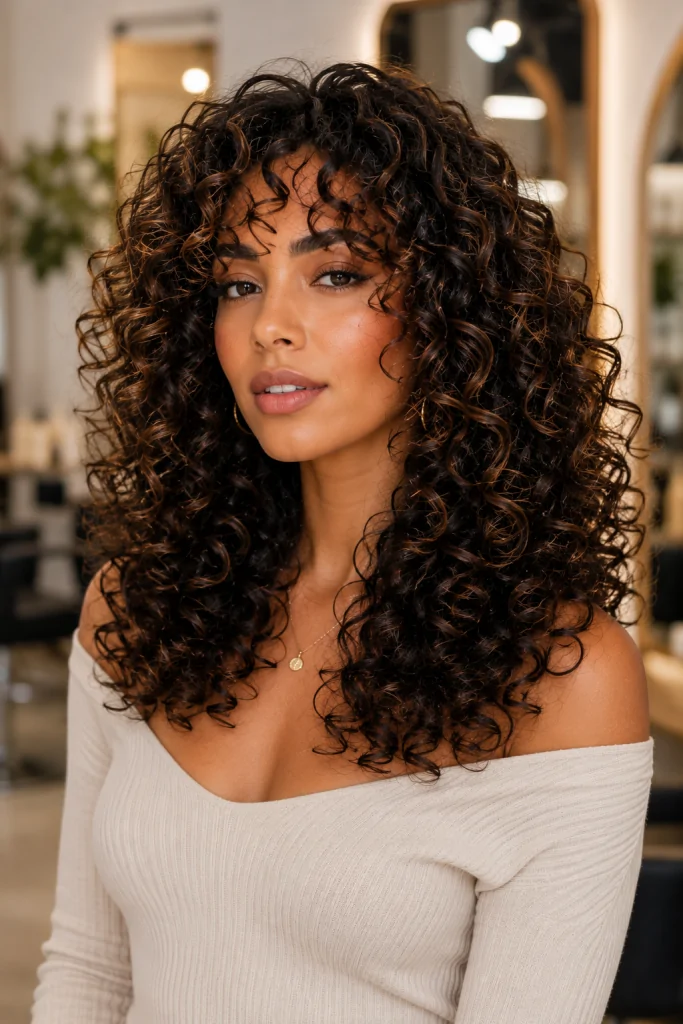 Face-Framing Layers for Dense Curls