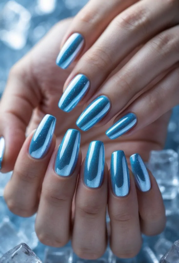 Glossy Ice Cube Pattern