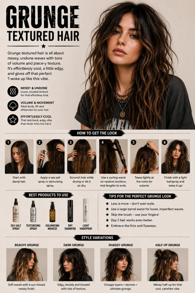 Grunge Textured Hair
