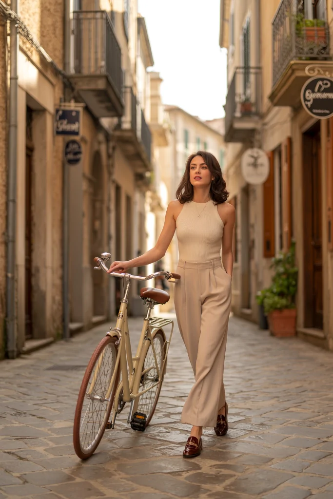 High-Waist Wide-Leg Pants