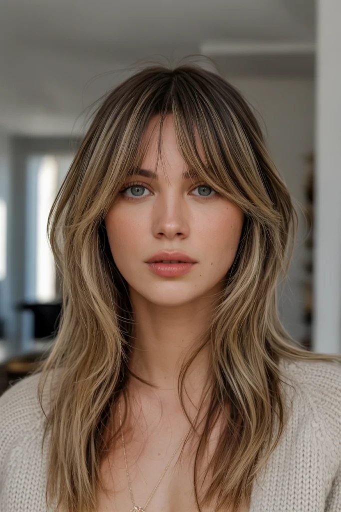 Layered cut with face-framing pieces
