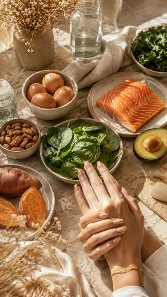 Maintain a Balanced Diet Rich in Biotin and Vitamin E