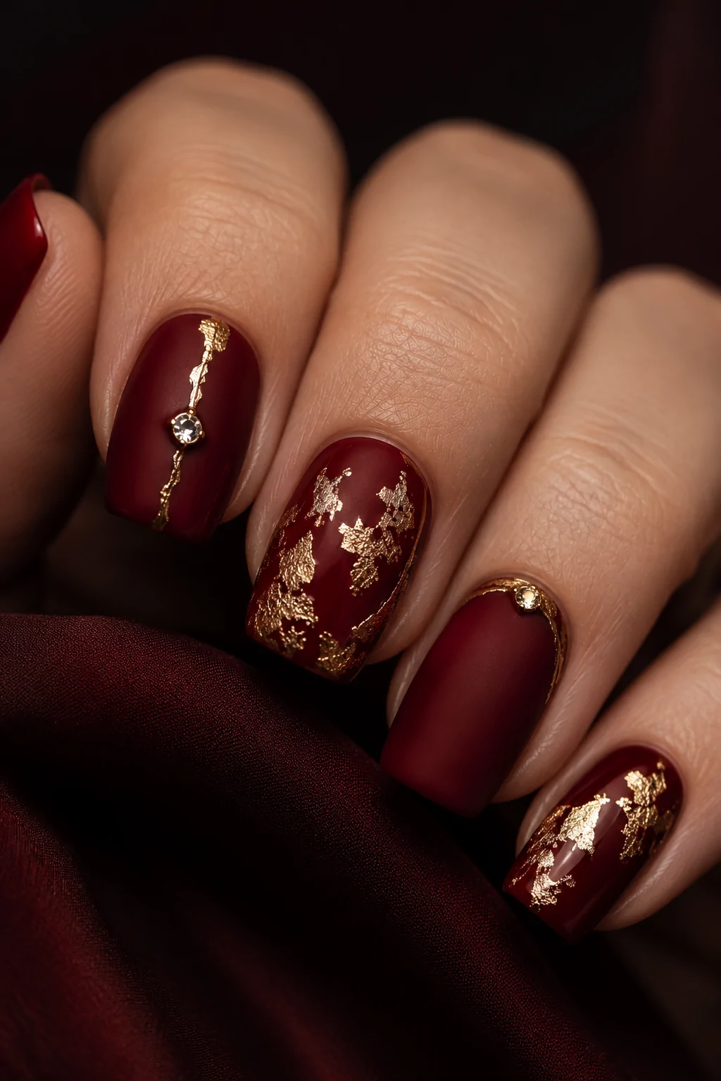 Maximalist Red and Gold Foil