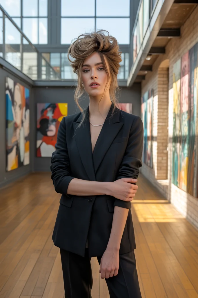 Messy Twisted Updo