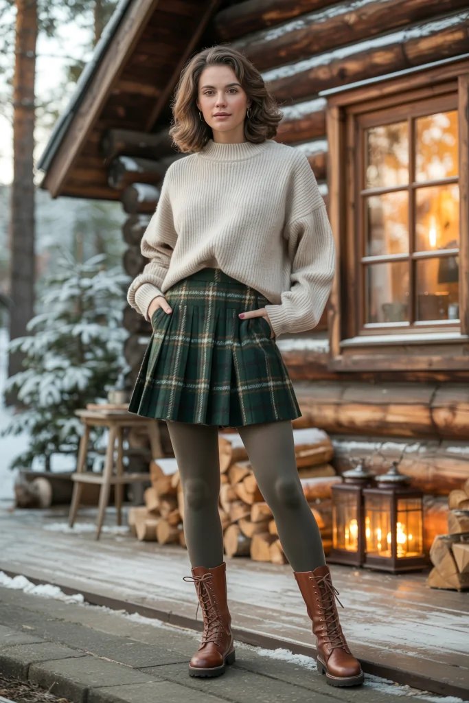 Plaid Mini Skirts