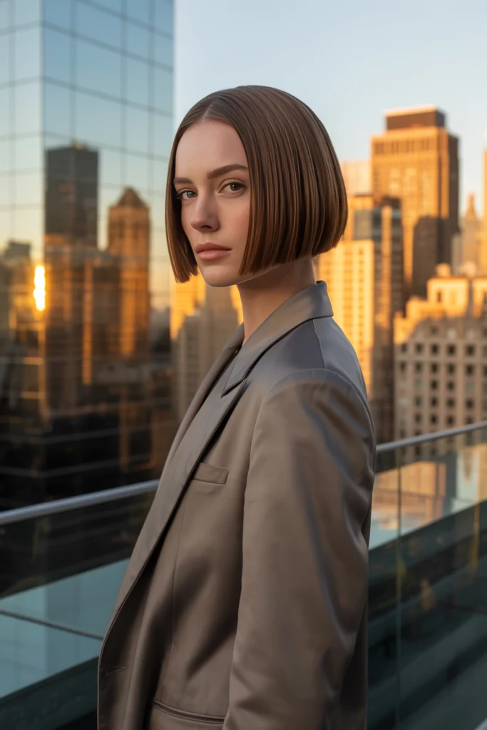 Sleek Blunt Bob