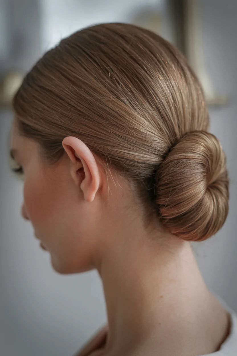 Sleek Low Chignon