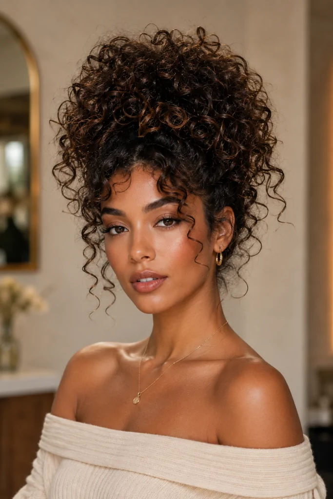 Voluminous Pineapple Updo