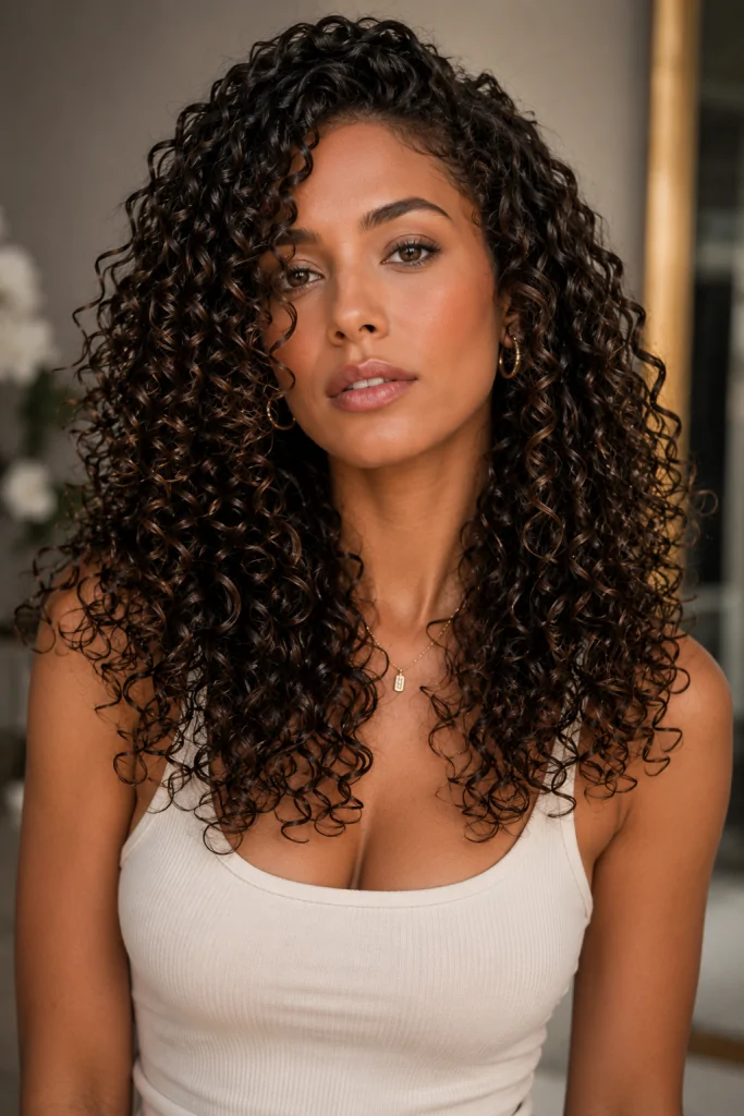 Wash-and-Go Defined Ringlets