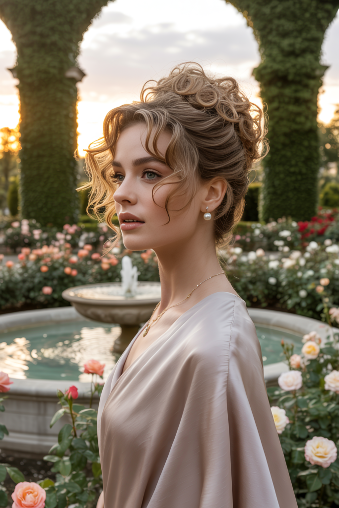 Curly Romantic Updo