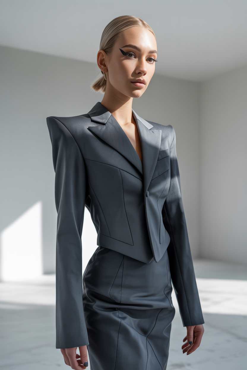 Futuristic tailoring silhouettes