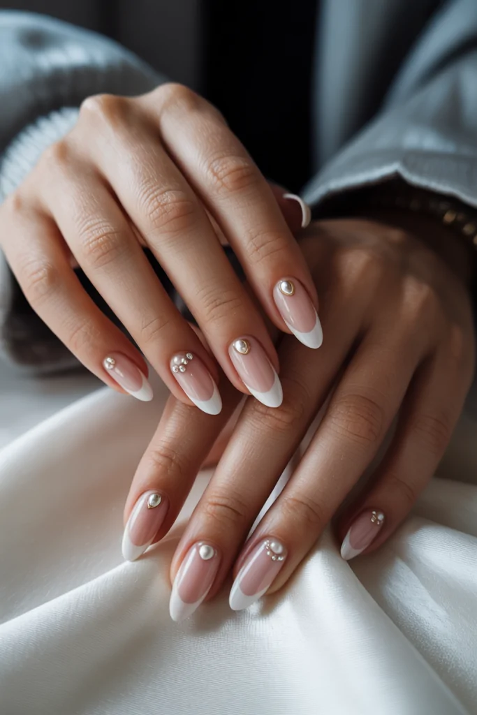 Almond Shaped French With Micro Details