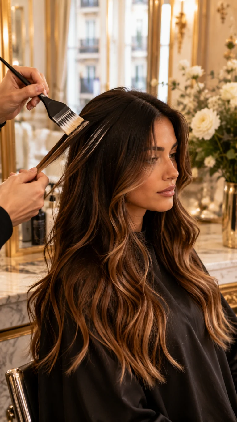 Balayage with subtle contrasts