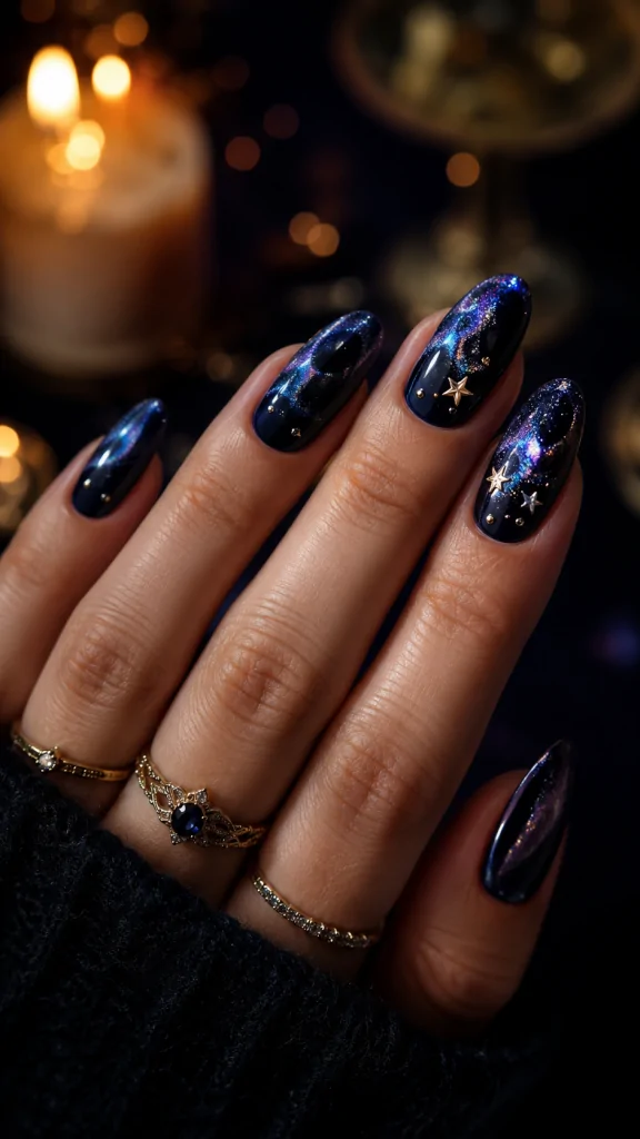 Bridal Cat Eye Manicure