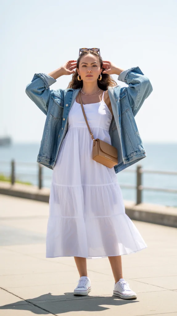 Button-Up Shirt With Wide Leg Trousers
