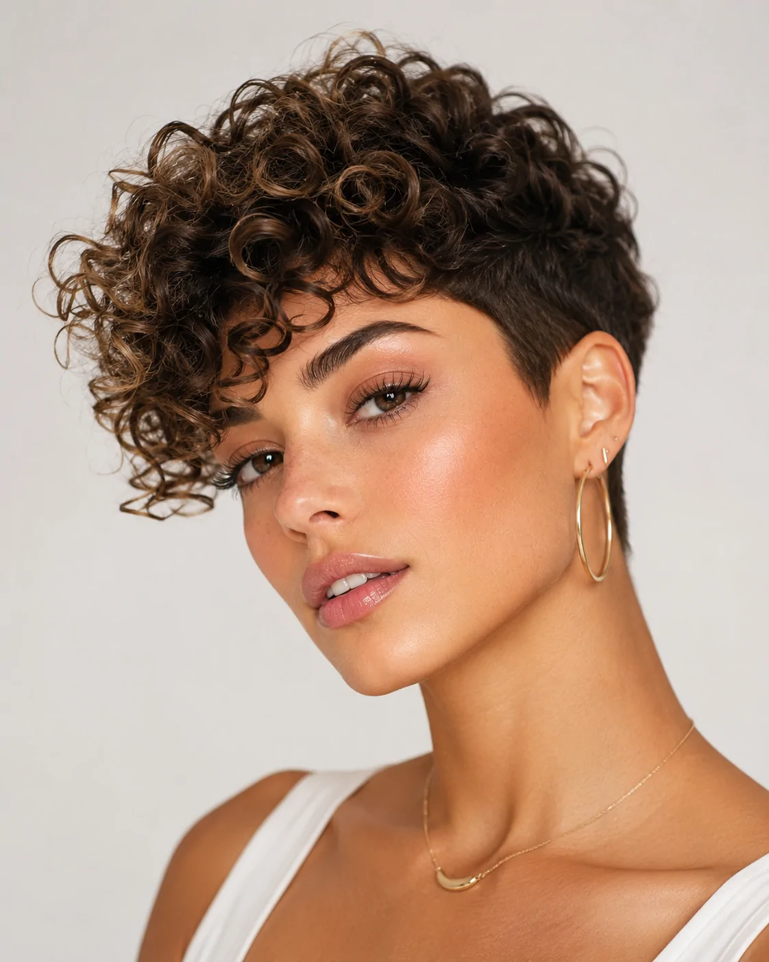 Curly Pixie Cut