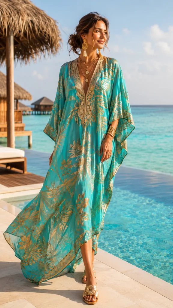 Kaftan Dress for Resort Wear
