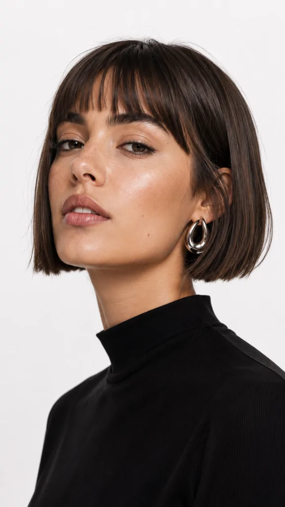 Korean Curtain Bangs With Layers