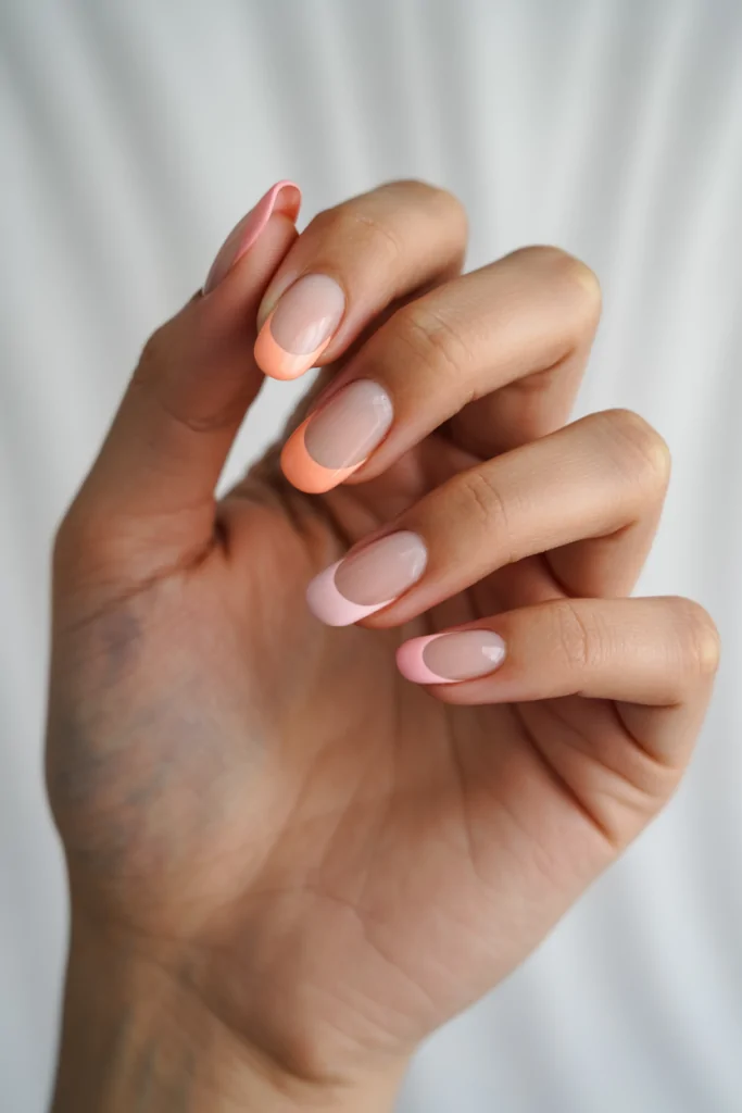 Korean French Tip Style