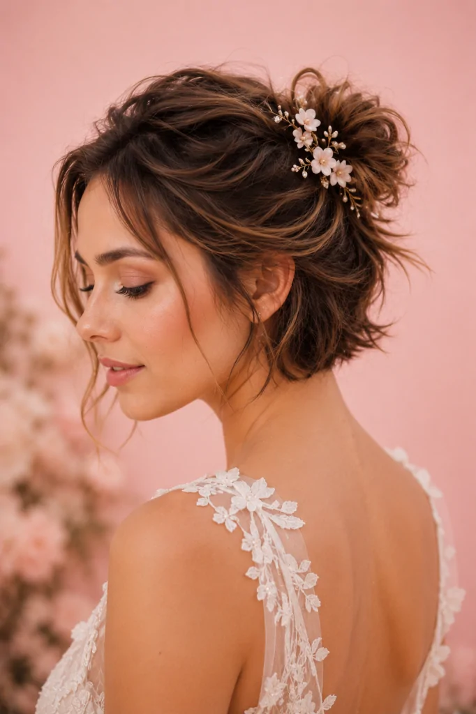 Messy Bun for Short Hair