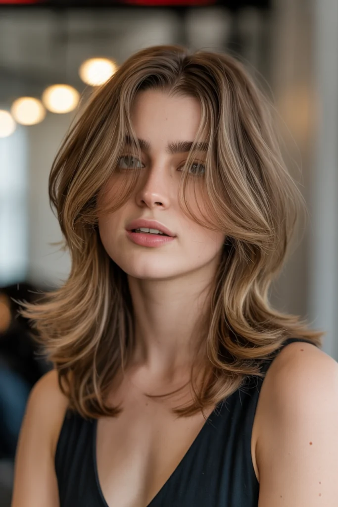 Shoulder Length Butterfly Cut