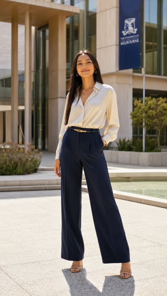 Sleek Sheath Dress With Statement Coat