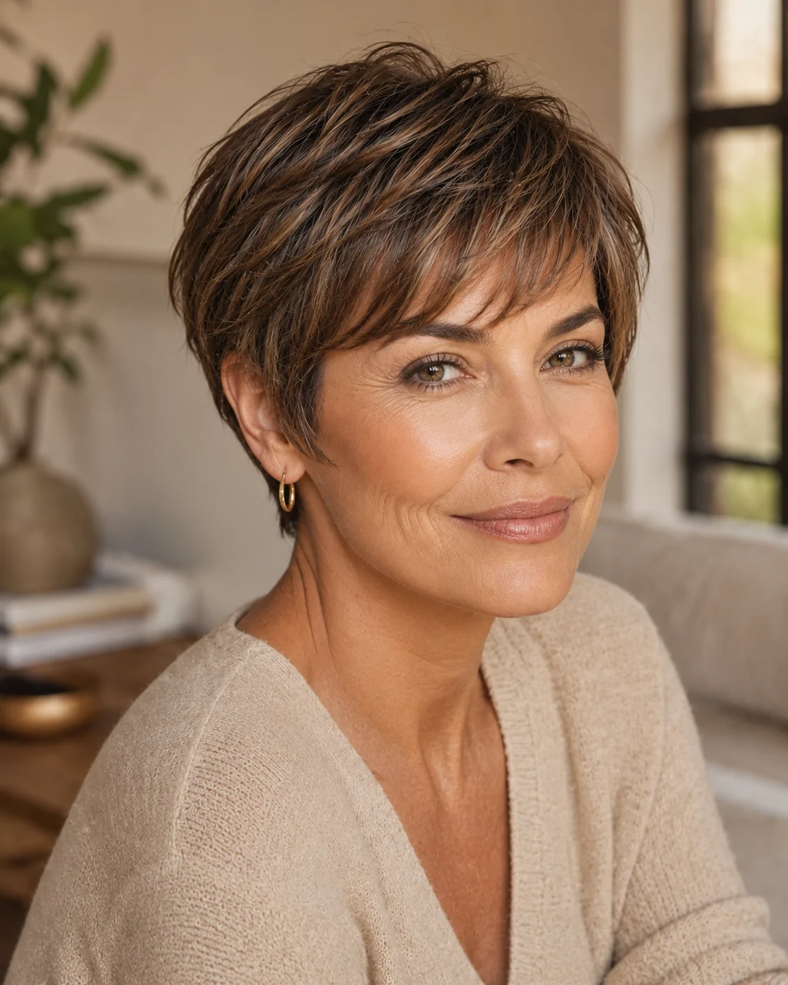 Textured Pixie With Choppy Layers