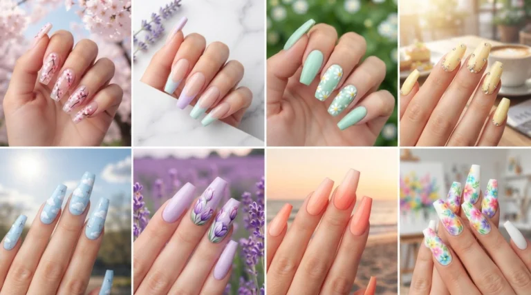 Trendy Spring Nails Coffin Ideas 2026