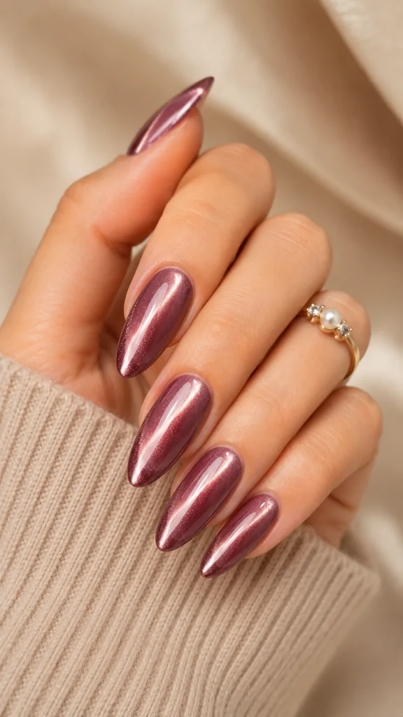 Velvet Cat Eye Manicure