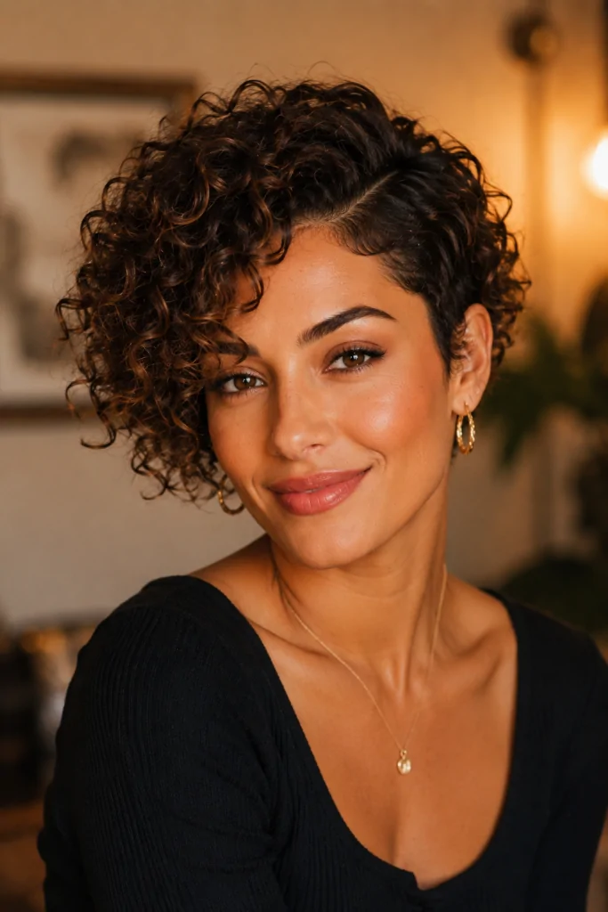 Voluminous Curly Bob