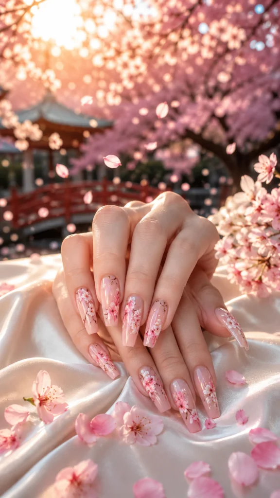 White Coffin With Pastel Floral Designs