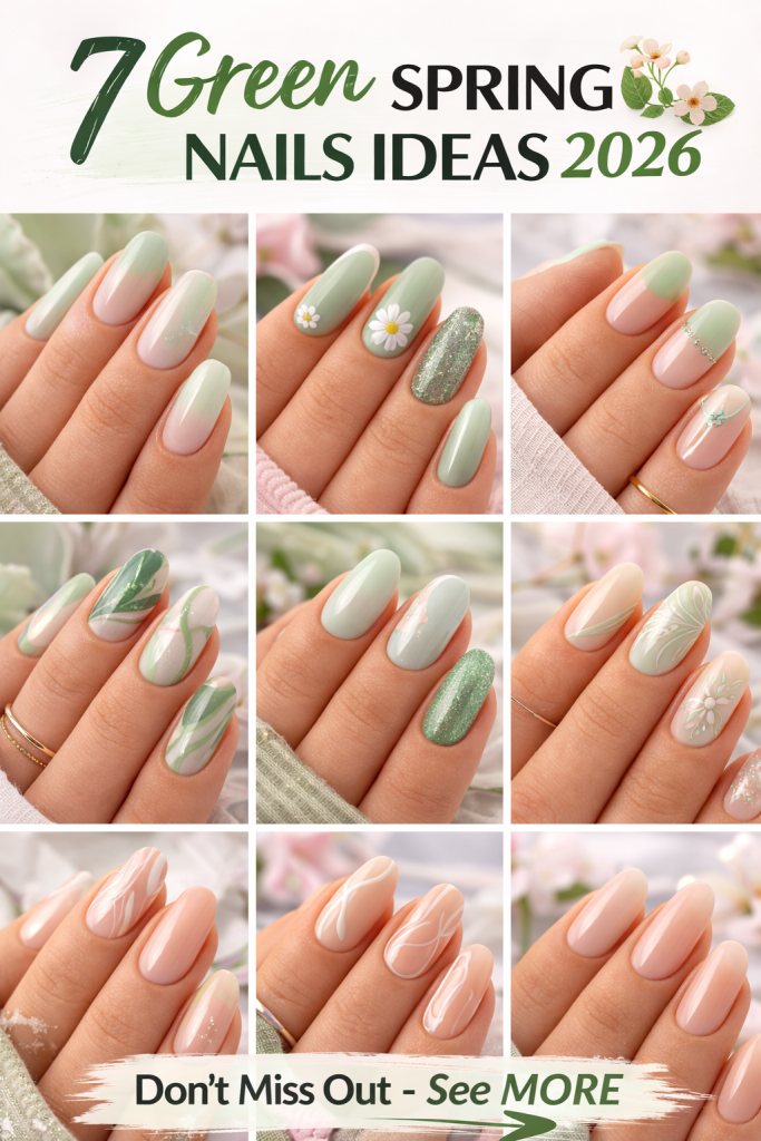 7 Green Spring Nails Ideas