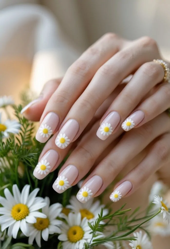 Hand Painted Daisy Tips