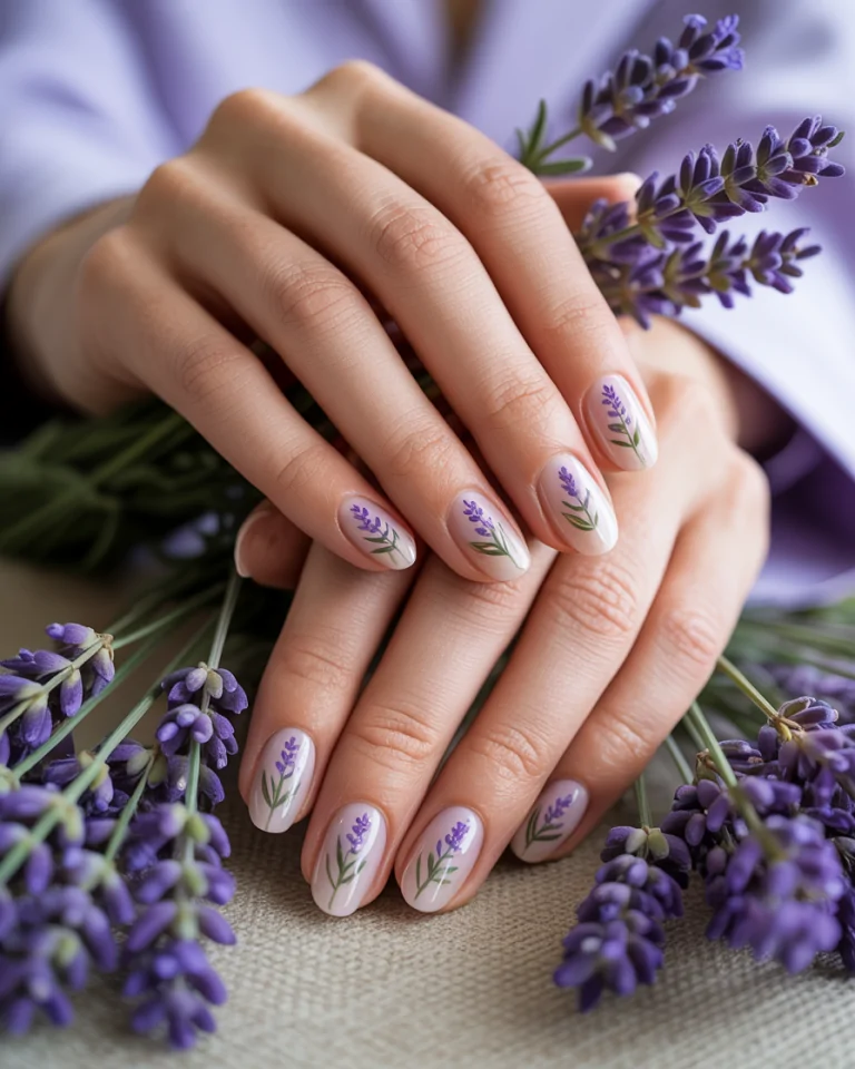 Lavender Sprig Manicure