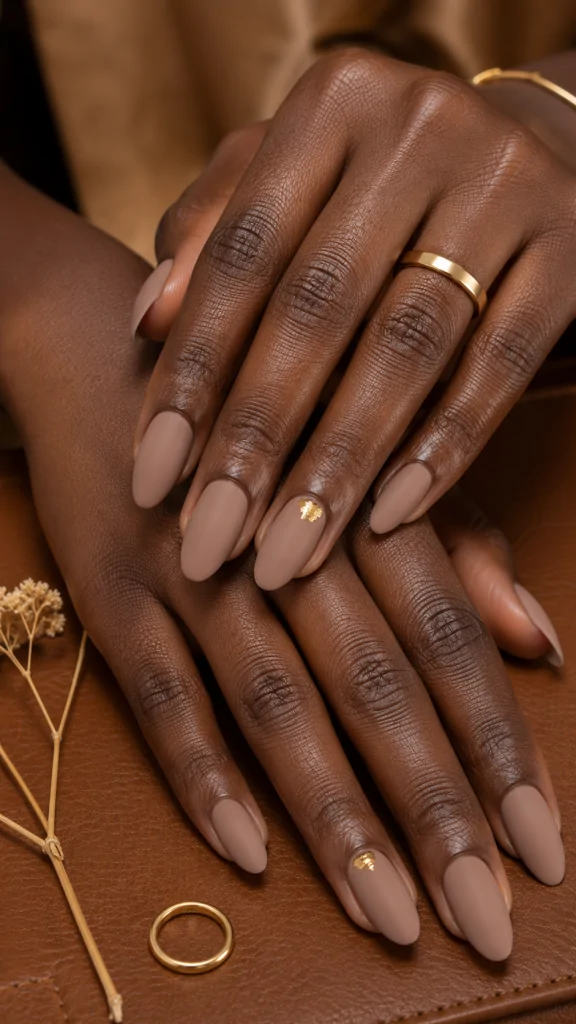 Minimalist Nude Almond Nails
