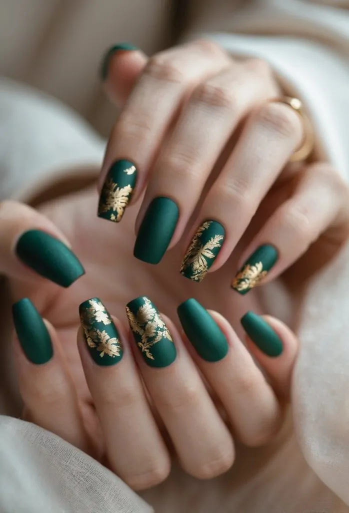 Mint French Tip Nails