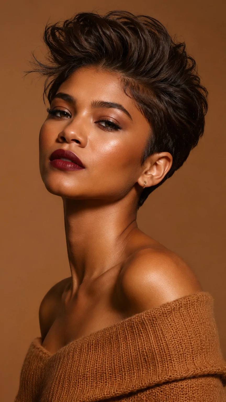 Pixie Cut With Volume on Top