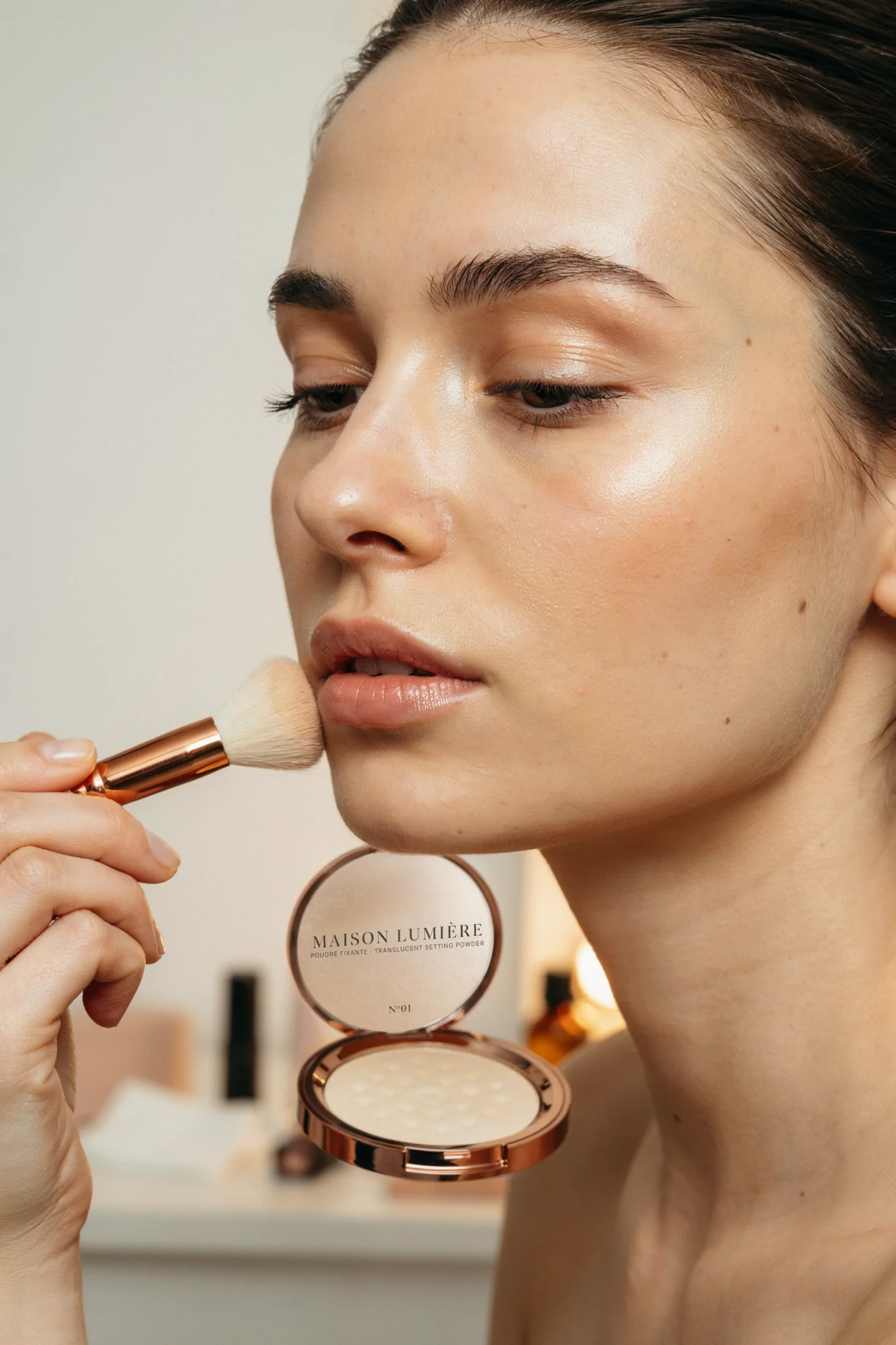 Setting Concealer With Powder