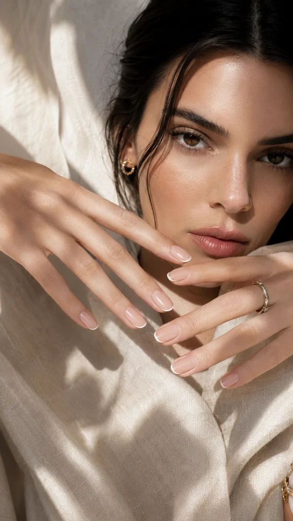 Sheer Milky Nude Manicure