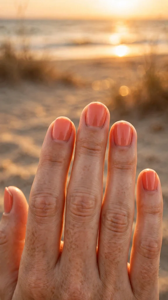 Coral Peach Warmth