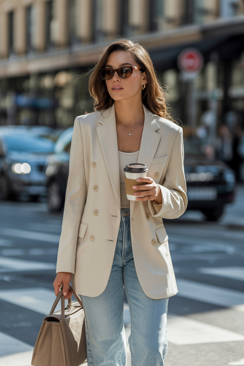 Tailored Blazer With Jeans