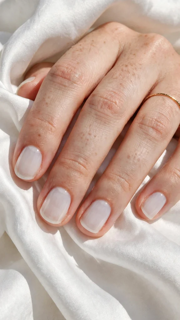 Milky White Manicure